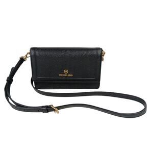 Michael Kors Jet Set Pebbled Leather Smartphone Convertible Crossbody Bag